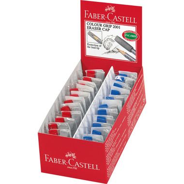 FABER-CASTELL Radierer Grip 2001 187001 2 Farben ass.