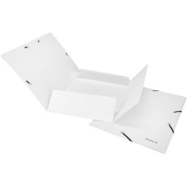 BIELLA Gummibandmappe A4 17840101U weiss, 355gm2 200 Bl.
