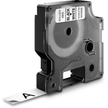 DYMO Ruban D1 noir/blanc S0720530 12mm/7m