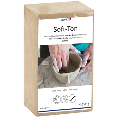 GLOREX Soft-Ton weiss 2.5kg 68075301 lufthärtend