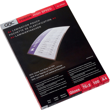 GBC Laminiertasche A4 3747347 glanz, 75my 100 Stk