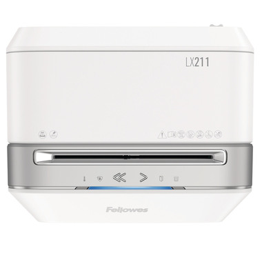 FELLOWES Aktenvernichter Powershred 5104001 LX211, weiss, P-5, 23lt