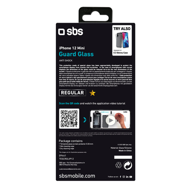 Glas-Displayschutz für iPhone 12 Mini