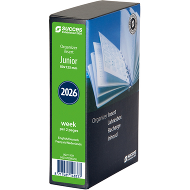 SUCCES Agenda Junior 2026 842107000026U 1S/2P recharge compl. 8x12.5cm
