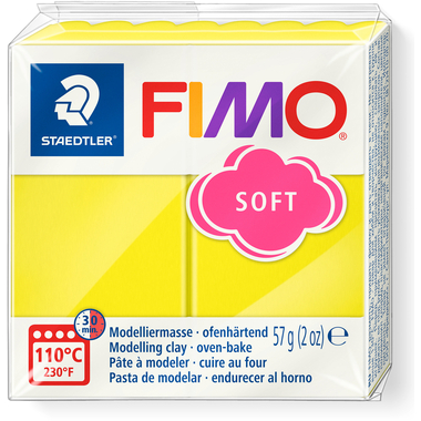 FIMO Pâte à modeler Soft 57g 8020-10 jaune