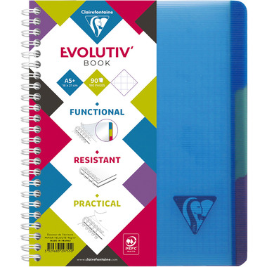 CLAIREFONTAINE LINICOLOR Quaderno A5+ 329755 5mm 90 fogli