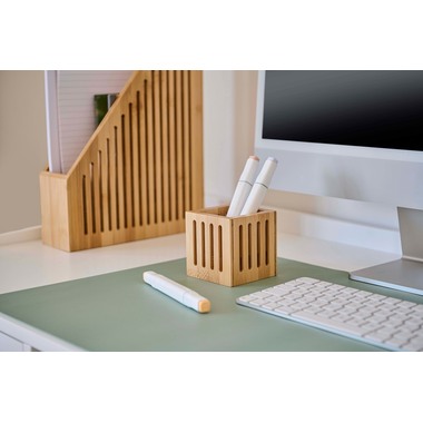 ZELLER Porte stylo 15201 bambus 8x8x8cm