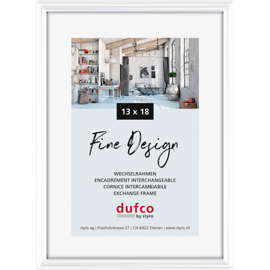 DUFCO Bilderrahmen 13x18cm 1400.40037 Fine Design weiss