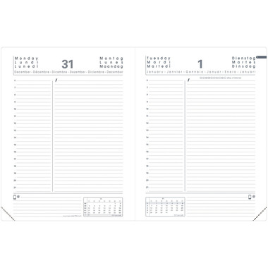 QUO-VADIS Agenda Impala ABP2 2026 051042Q 1T/S noir FR 12x17cm