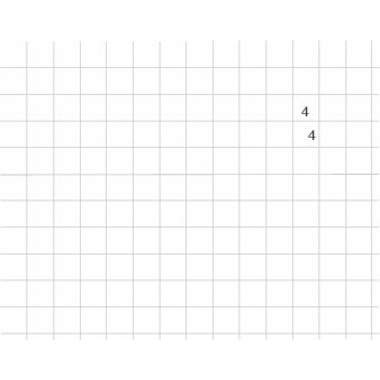 INGOLD-BIWA Quaderno A4 02.0420.44 bianco, 90g 4x4mm 25 pz.