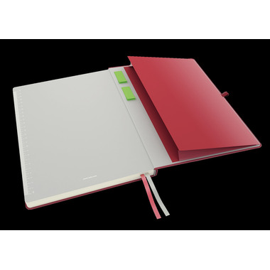 LEITZ Taccuino Complete A4 4471-00-25 rosso, quadri 5mm 80 fogli