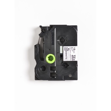 PTOUCH Nastro di sicurez. nero/bianco TZe-SE4 per PT-200,300,500 18mm