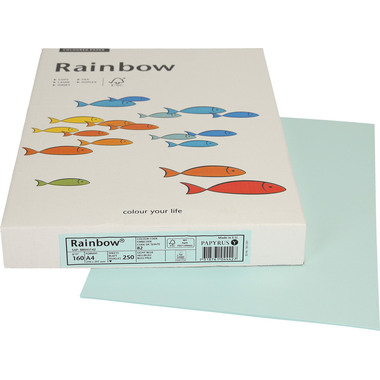 RAINBOW Papier hellblau/82 A4 88043142 FSC, 160g 250 Blatt