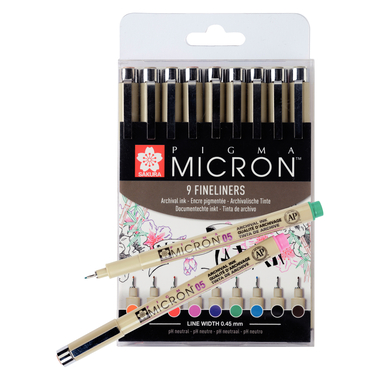 SAKURA Pigma Micron 05 Set POXSDK059 9 Stück