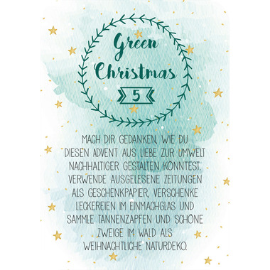 ARS EDITION Adventkalender 7.2x10.3cm 136010 24 Karmakärtchen