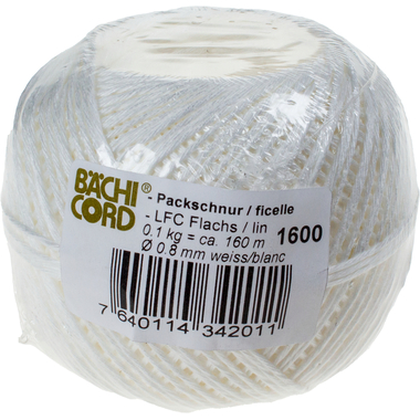 BAECHI Cavo d'imballaggio LFC bianco 541016031 160m, 0,8mm 100g