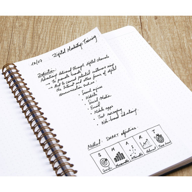 CLAIREFONTAINE AGE BAG MY.NOTES A4 783463C Libro spirale rigato verde 60f