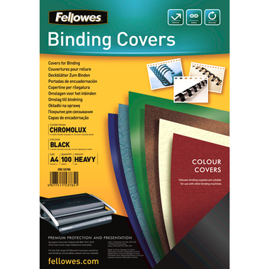 FELLOWES Gloss Cover A4 5378504 noir 100 pcs.