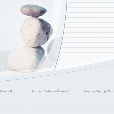 SIGEL Sous-main Kalendarium H6370 D/E/F 59,5x41cm