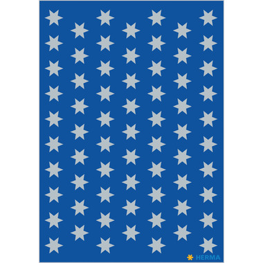 HERMA Sticker Sterne 8mm 4058 silber 201 Stück/3 Blatt