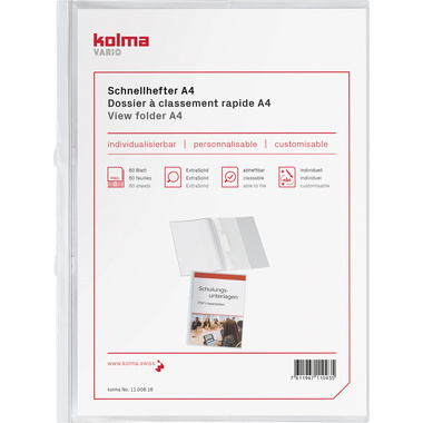 KOLMA Schnellhefter Vario A4 11.006.16 weiss