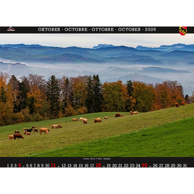 CALENDARIA Bildkalender 2026 9783036205656 Bern ML 40x31cm