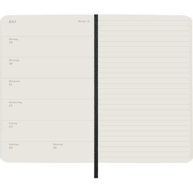 MOLESKINE Agenda Classic Pocket 2027 DSB12WN2DY27 1S/1P nero SC 9x14cm