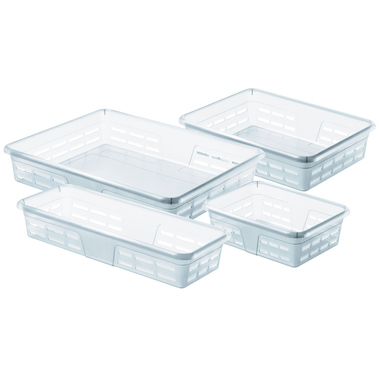 ROTHO Corbeille à format Graphix 1101200096 255x195x60mm transparent