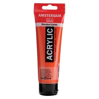AMSTERDAM Colore acrilici 120ml 17093982 naph.rosso h. 398