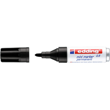 EDDING Mini Marker permanent 1,5-3mm 0-1 schwarz