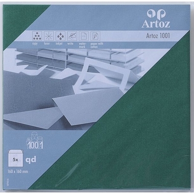 ARTOZ Enveloppes 1001 160x160mm 107454183 100g, racing green 5 pcs.