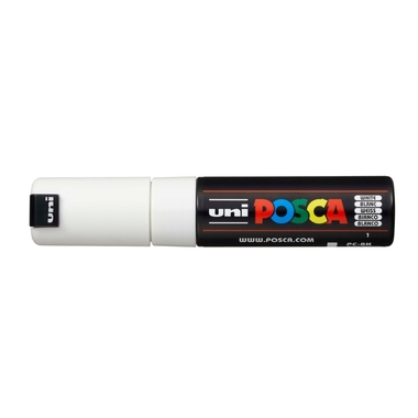 POSCA Marker 8mm PC-8K WHITE bianco