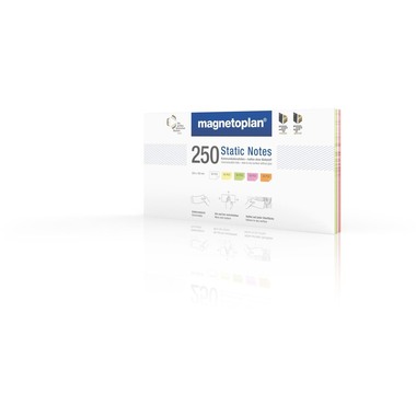 MAGNETOPLAN Static Notes 200x100mm 11250210 ass. 250 pcs.
