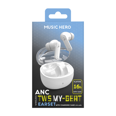Wireless noise-cancelling earphones
