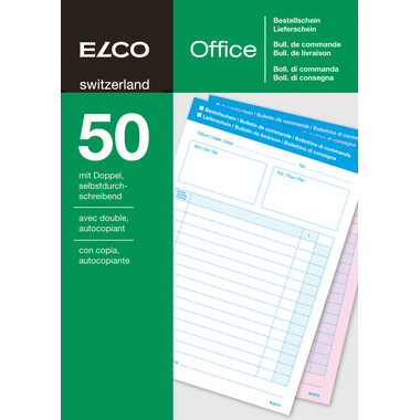 ELCO Commande/Bon Livraison A5 74593.19 60g 50x2 flls.