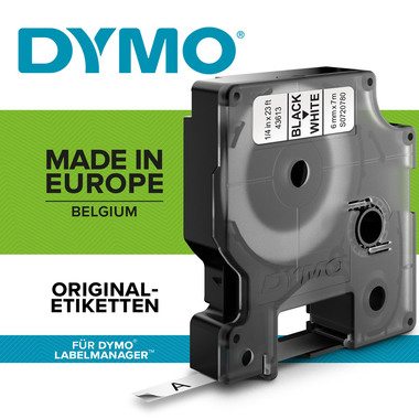 DYMO Nastro D1 nero/bianco S0720780 6mm/7m