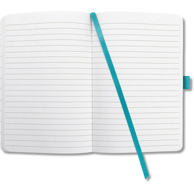 JOLIE Carnet HC aqua green JN103 ligné 174 p.,135x203x16mm