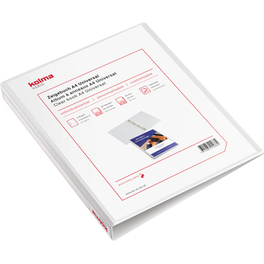 KOLMA Cart.anelli Vario Universal A4 01.201.16 bianco, 4-anelli 20mm