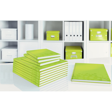 LEITZ Notizbuch WOW A4 4626-10-54 kariert, 90g grün