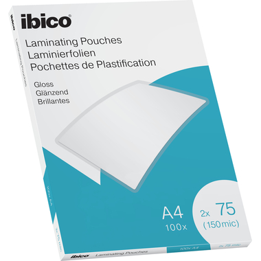 IBICO Laminiertasche A4 627316 glanz, 75my 100 Stk
