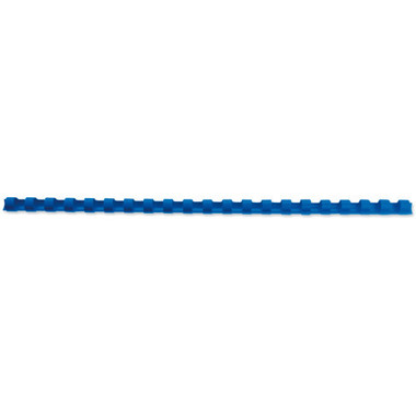 GBC Baguettes de reliure 8mm A4 4028234 bleu, 21 anneaux 100 pcs.