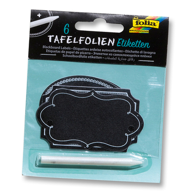 FOLIA Tafelfolie Etiketten 85x50mm 39201 mit Specksteinstift