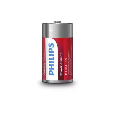 Philips Batterie Power Alkaline C / LR14 , 2 Stück