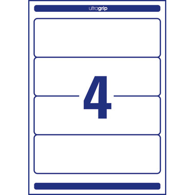 AVERY ZWECKFORM Costa per cartella 61x192mm L4761-100 bianco 400 pz./100 fogli