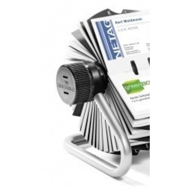 DURABLE Schedar.girabile VISIFLEX FLIP 248123 argento, p. 400 bigl. 104x72mm