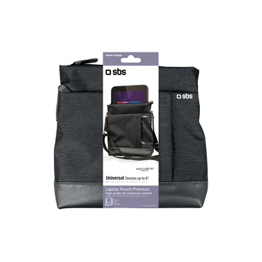 Borsa a tracolla con spallacci per tablet fino a 8"