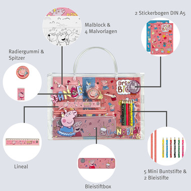UNDERCOVER Sac pvc papeterie PIPA4055 Peppa Pig