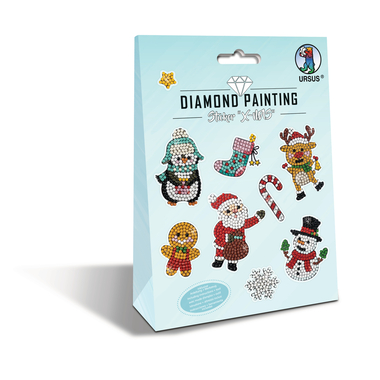 URSUS Diamond Sticker X-MAS 43500008 10x15 cm 2 Bogen