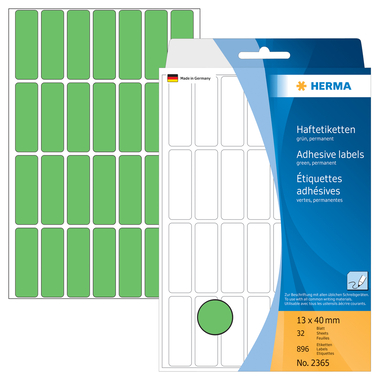 HERMA Etichette 13×40mm 2365 verde 896 pezzi