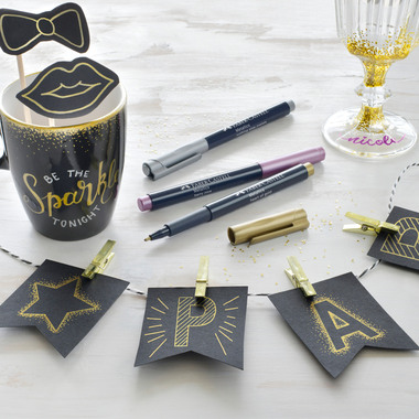 FABER-CASTELL Metallics Set 1.5mm 160706 assortiti 6 pezzi